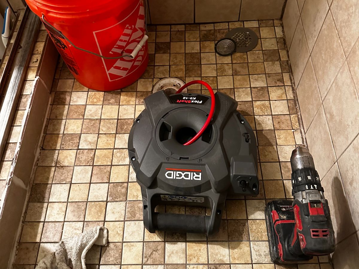 drain cleaning an aurora colorado home shower